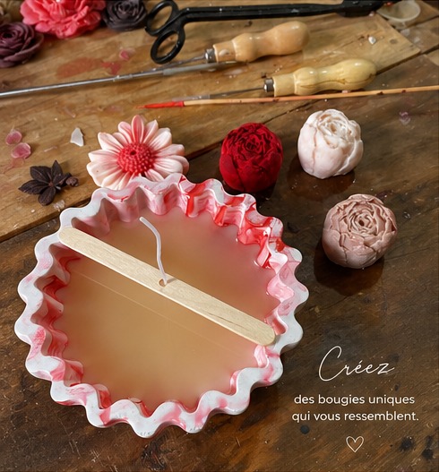 Le démoulage — atelier Luma Candle Maroc