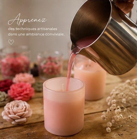 La coulée — atelier Luma Candle Maroc