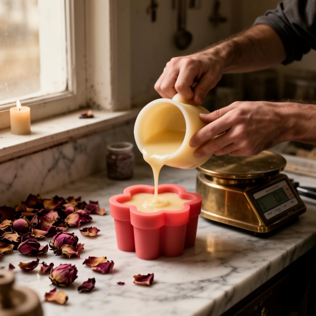 La coulée — atelier Luma Candle Maroc